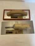 Tiling Tools: 9.5 X Rubber Grout Float, 11 4.5 V-notch Towel. Fixed Price $6.00.