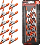 10-PIECE 2 Small Spring Clamp, Metal Clamps, 3/4"-INCH Jaw Op. Fixed Price $10.99.