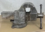 Vintage Columbian 604 Heavy Duty Bench Vise Cleveland Oh Usa 43 Lbs. Fixed Price $285.00.