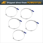 Powertec 2-1/2 Inch Right Hand Keyed Bridge Hose Clamps, Set Of 5 (70223). Fixed Price $12.99.