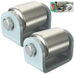 Latch.it 2PK Weld-on Trailer Skid Wheels, Heavy-duty Steel Roller, 2"X2". Fixed Price $83.32.