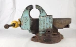Chas Parker Co No 204 Swivel Base Bench Vise Inch Jaws. Fixed Price $143.99.
