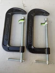 8" Industrial Set Of 2 Clamp Pittsburgh. Fixed Price $15.00.