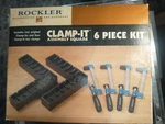Rockler Clamp It! Six Piece Assembly Square Kit Nib!!!. Fixed Price $45.00.