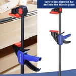 Workpro 2PACK 12" Quick-release Wood Clamps/spreader Light Duty One Hand F. Fixed Price $19.39.