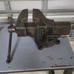 Columbian Bench Vise 4" Jaw Cleveland Ohio No 604 Usa Vintage Heavy Duty. Fixed Price $225.00.