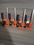 New 4 Pcs Jorgensen 6IN 600-LB Medium Duty Steel Bar Clamps.. Fixed Price $45.00.