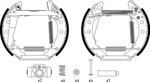 Mintex Rear Brake Shoe Set Kit Pro With Wheel Cylinder Adjuster MSP046. Fixed Price $45.79.