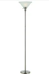 One Torchiere Brushed Steel By Cal Lighting From The Collect.. Fixed Price $154.85.