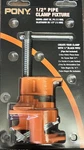 New Package 1/2" Pipe Clamp Fixture And Wood Working Pony #52. Fixed Price $18.99.