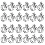 Winlong 1/2'' Stainless Steel Hose Clamps MINI#4 (1/4" 5/8") 24PK, Metallic. Fixed Price $16.17.