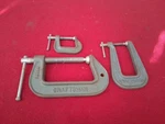 Craftsman Usa Made C-clamps 66681-1 Deep, 66673-3 Inch, Small. Fixed Price $24.99.