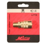 Milton M-style Coupler, 3/8" Mnpt, 300 Psi, 40 Scfm, Bra (single Retail Pack ). Fixed Price $8.57.