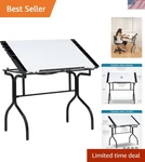 Studio Designs Folding Modern Top Adjustable Craft Drafting Table, 35.25" W X.... Fixed Price $194.51.