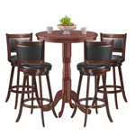 Costway 5PCS Pub Table Set 30" Round Bar Height & 4PCS Swivel Stools. Fixed Price $499.99.