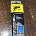 Stanley Sharpshooter Heavy Duty Steel Narrow Crown Staples 1/2" 12MM 1000. Fixed Price $15.00.