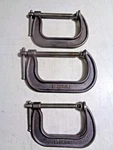 3 -adjustable Clamps 4" + 5". Fixed Price $37.50.