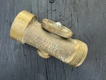 Vintage Brass Fire Hose Line Valve Forester Western Equip San Francisco. Fixed Price $65.00.