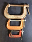 Set Of Vintage Clamps ,3 (RSE2B4). Fixed Price $10.00.