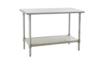 Eagle Group T2436SE X Stainless Steel Work Table With Undershelf, Casters. Fixed Price $535.00.