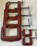 4 Vintage Stanley Handyman No. H155 2.5 & H151 Clamps. Fixed Price $35.99.