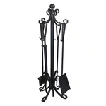 Cast Iron Fireplace Pit 5 Piece Poker Broom Shovel Brush. Fixed Price $59.97.