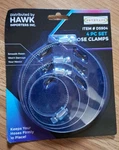 Dovetail Hawk Pc Hose Clamps Set Smooth Finish Size 2", 3.5", 3/4", 1/2". Fixed Price $9.00.