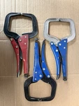 Blue Point Locking Clamp Set Steel Red Silver Black 3PC VGP12412 VGP14412. Fixed Price $60.00.