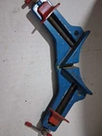 Vintage Great Neck Blue And Red Miter Corner Clamp Made Spain. Fixed Price $18.95.