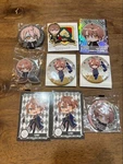 Colorful Peach Uri Set Clamp/badge Charms, Clear Mascot, Clip, Card Unopened. Fixed Price $52.90.