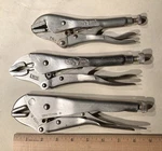 Locking Pliers Craftsman 9 45341, Vise Grip 10WR And Irwin 7R Used. Fixed Price $45.00.