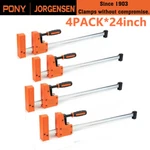Jorgensen 4PACK 24-IN Parallel Jaw Bar Clamp Cabinet Master 90- Degree. Fixed Price $179.99.