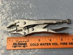 Pre-owned Mac Tools MLP5CJ 5" Curved Jaw Locking Pliers With Wire Cutters. Fixed Price $15.95.