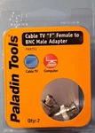 Greenlee Paladin Tools # PA9751 - Cable Tv Female Bnc Adapter (2 Pack). Fixed Price $12.99.