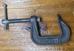 Vintage Craftsman 66671 1" C-clamp Malleable Usa. Fixed Price $11.50.
