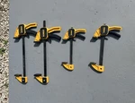 Dewalt In Ratchet Bar Clamps, Black/yellow, 4-PIECE Set DWHT83196. Fixed Price $29.95.