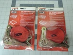 Lot Of (2) Jet Tools 15" Strap Clamp, No. 58910, Red. Fixed Price $24.95.