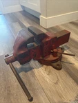 Morgan Chicago 140 4" Jaw 6" Open Swivel Base Bench Vise. Fixed Price $349.99.