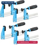 Shall 6-INCH Steel Bar Set, 4-PACK Medium-duty Quick-release F Clamps, 60. Fixed Price $50.71.