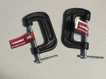 Husky Set Of Nib 2 (5.08CM) C-clamps. Fixed Price $11.00.