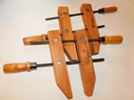 Sears Craftsman 10 Adjustable Handscrew Wood Clamps - Pair. Fixed Price $28.00.