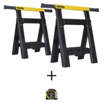 31 In. 2-WAY Adjustable Plastic Folding Sawhorse With Bonus Fatmax 25 Ft.. Fixed Price $99.77.