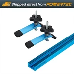 Powertec 71169 48-INCH Universal T-track With 2 Hold-down Clamps, Anodized Blue. Fixed Price $39.99.