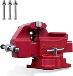 8" Bench Vise, 7.5" Jaw Opening, 210 Swivel Base, Large Capacity Cast Iron. Fixed Price $205.99.