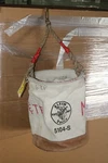 Klein Tools Holder 5104S Canvas & Leather Bottom 16" X 12" Lineman's Bucket Bag. Fixed Price $49.99.