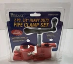 New Pittsburgh Pc 3/4" Heavy Duty Pipe Clamp Set In Package 31255,. Fixed Price $14.95.