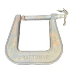 Vintage Craftsman 66684 Clamp 4" Deep Throat Pearlitic Made Usa. Fixed Price $12.99.