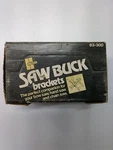Vintage Stanley Saw Buck Brackets 83-300 One Pair Nos. Fixed Price $16.99.