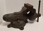 Antique Original Wilton Chicago Usa Swivel Bench Bullet Vise 4"+ Jaws - 40LBS !. Fixed Price $400.00.