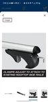 Cargoloc 2-PIECE 52" Aluminum Roof Top Cross Bar Set Fits Maximum 46 Gap. Fixed Price $65.89.